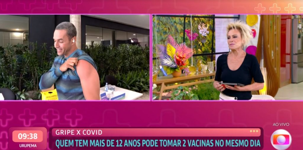 Ana Maria Braga fez várias piadas sobre a vida íntima de Fabricio Battaglini Ana Maria Braga fez várias piadas sobre a vida íntima de Fabricio Battaglini