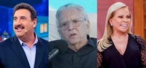 Ratinho, Carlos Alberto e Christina Rocha alfinetaram seus horários atuais no SBT- Foto: Montagem/TV Foco