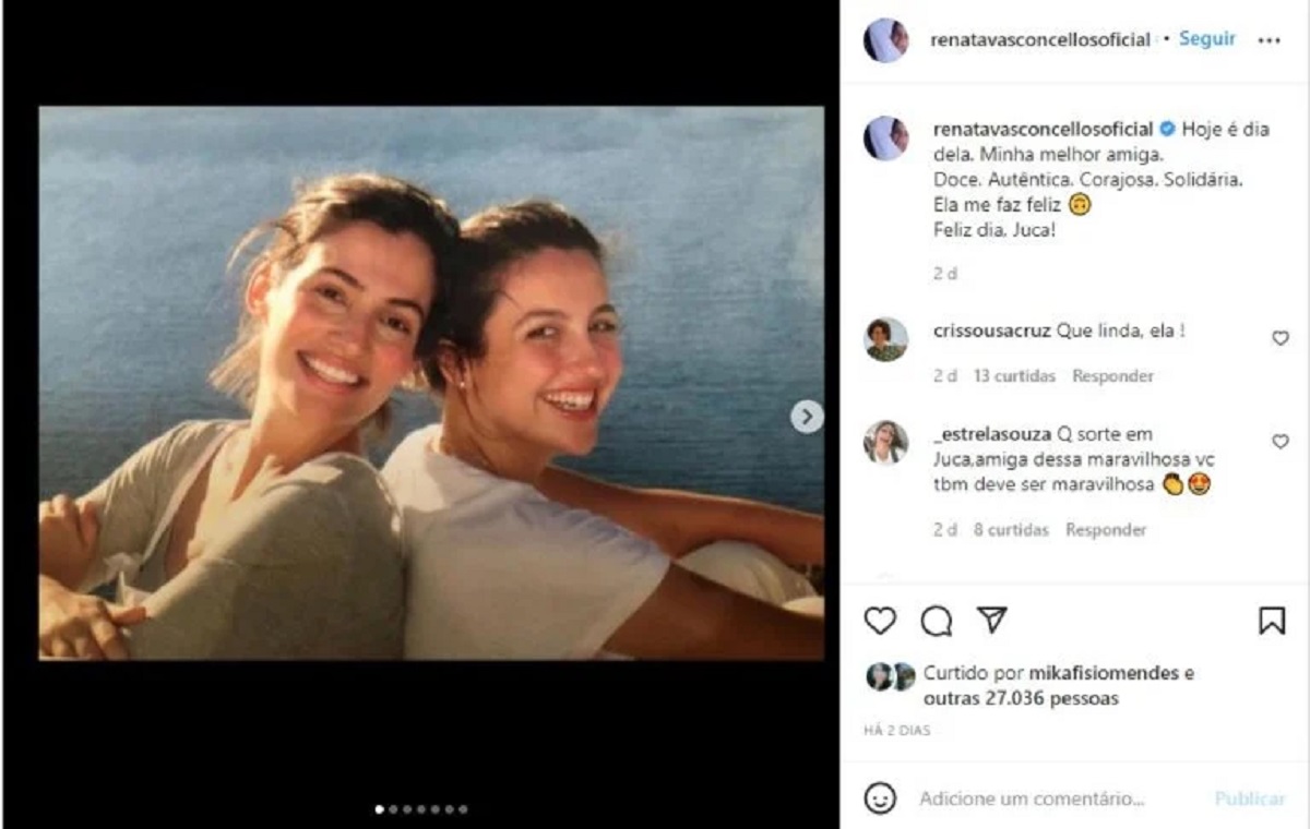 Renata Vasconcellos assume amor por mulher e confirma relação de anos