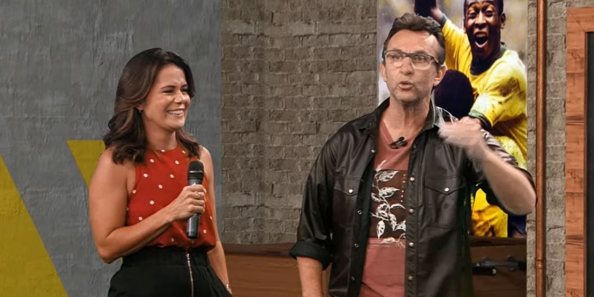 Neto recebeu Adriana Araújo em seu programa recentemente (Foto: Reprodução/Band)
