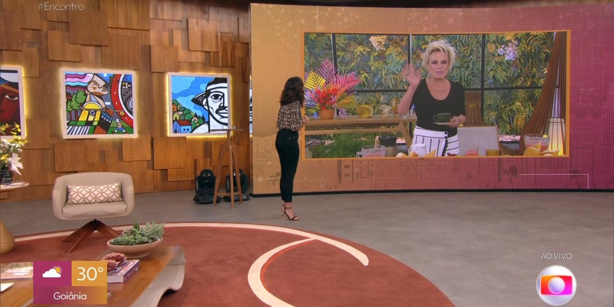 Ana Maria Braga no "Encontro", com Fátima Bernardes (Foto: Reprodução/TV Globo)