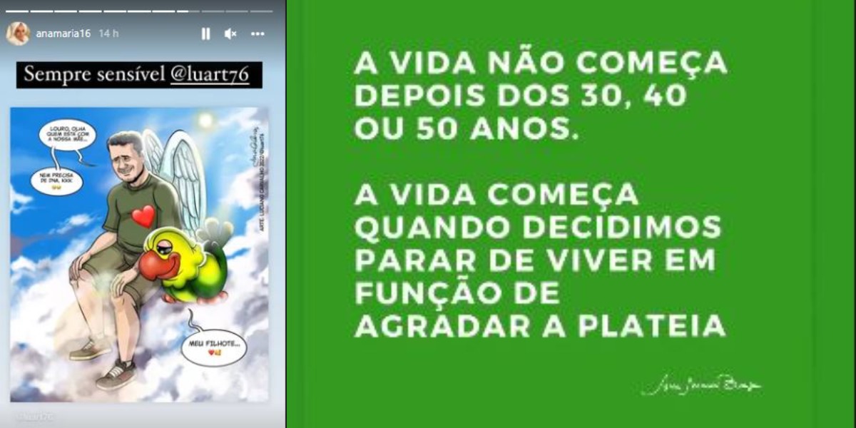 Ana Maria Braga surgiu reflexiva nas redes sociais (Foto: Reprodução/Instagram) Ana Maria Braga surgiu reflexiva nas redes sociais (Foto: Reprodução/Instagram)