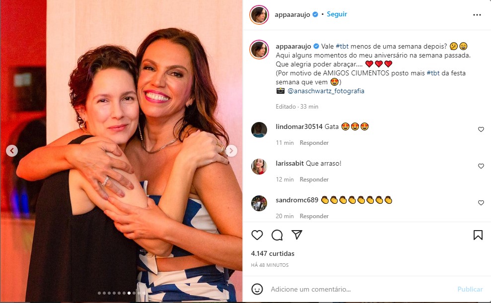 Ana Paula Araújo e Cecilia Malan, parceiras de Globo - Foto: Reprodução