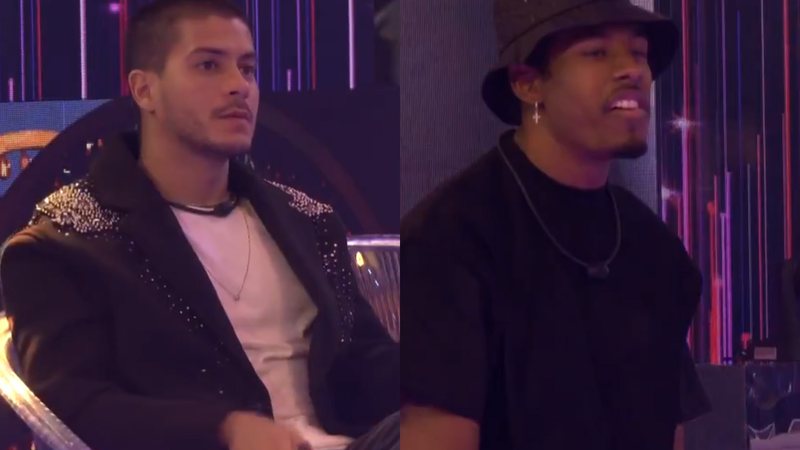 Arthur Aguiar e Paulo André no BBB22 (Foto: Reprodução)