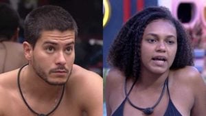 BBB22: Arthur Aguiar e Douglas Silva analisam a trajetória de Jessilane (Foto: Reprodução/Montagem)