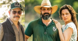 Alcides (Juliana Cazarré) poderá ser castrado por Tenório (Murilo Benício) em 'Pantanal' (Foto: Reprodução / Globo)