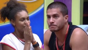 Jessi dá castigo do monstro para Arthur Aguiar e Paulo André no BBB22 (Foto: Reprodução / Globoplay)