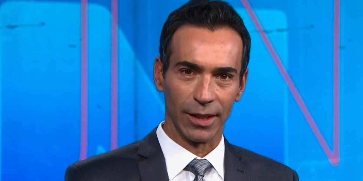 César Tralli substituiu Bonner no Jornal Nacional (Foto: Reprodução) 