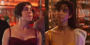 Tina terá que se cuidar com Cora na sua cola na novela Quanto Mais Vida Melhor (Foto: Montagem/Thais Teles/Reprodução/Globo)
