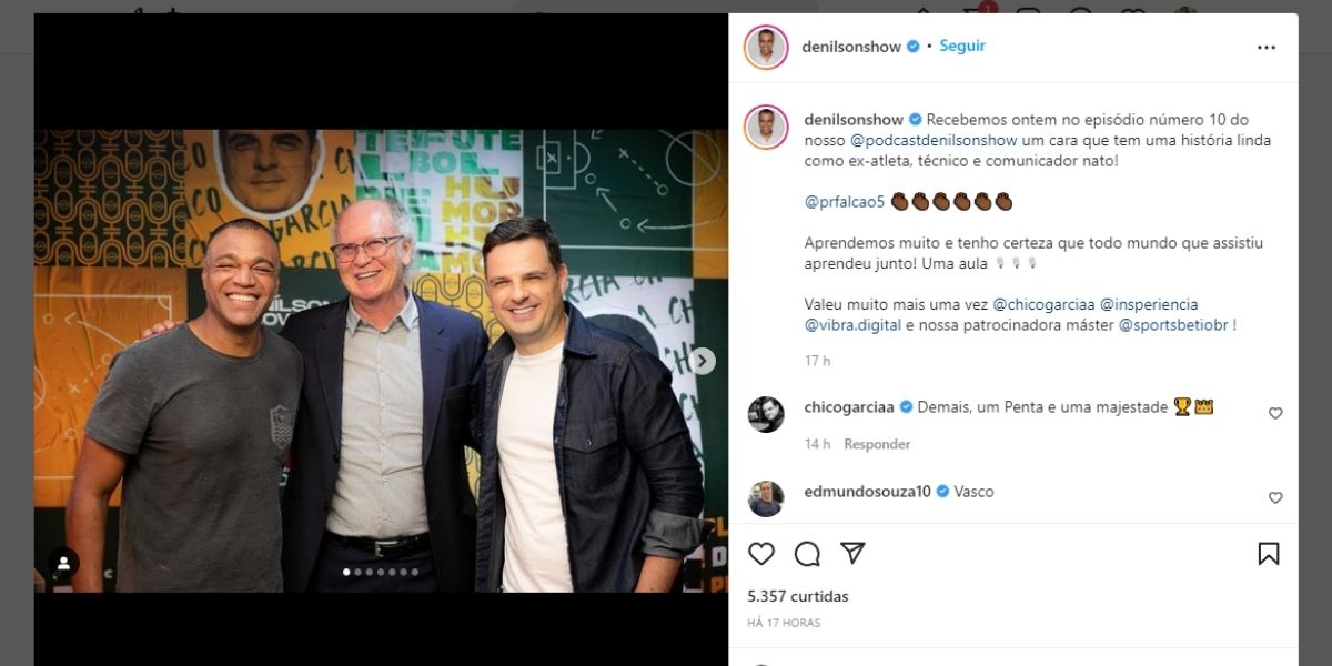 Denílson se une a nome do Jogo Aberto, assume programa fora da Band e faz anúncio: "Aprendemos muito" Denílson se une a nome do Jogo Aberto, assume programa fora da Band e faz anúncio: "Aprendemos muito"