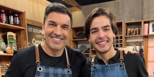 Edu Guedes e João, filho de Faustão (Foto: Reprodução)