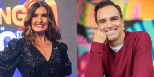 Fátima Bernardes e Tadeu Schmidt (Montagem: TV Foco)