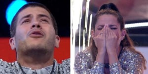 Arthur Aguiar na final do BBB22 e Juliette Freire na final do BBB21; ator não superou cantora (Foto: Reprodução / Globoplay)