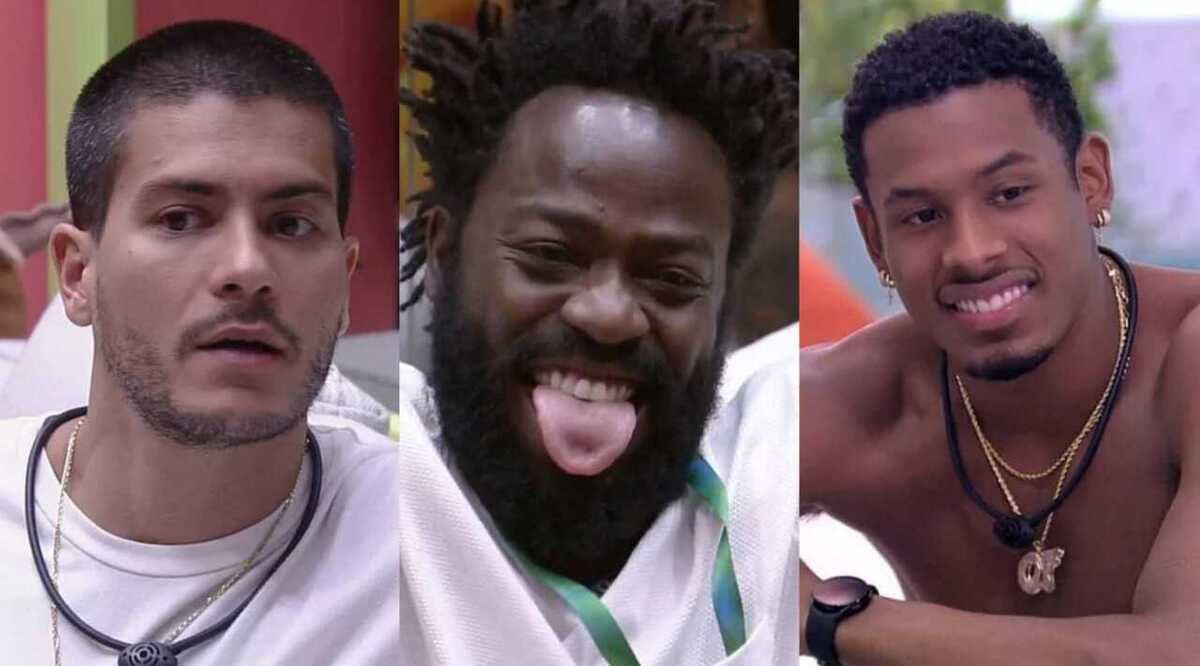 BBB22: Arthur Aguiar, Douglas Silva e Paulo André são os finalistas (Foto: Reprodução/Montagem)