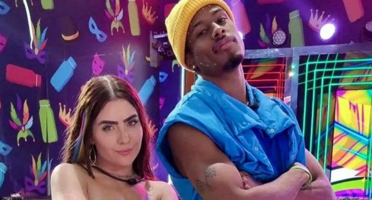 Paulo André e Jade Picon no BBB22: dupla foi quem mais ganhou seguidores nas redes sociais (Foto: Reprodução / Globoplay)