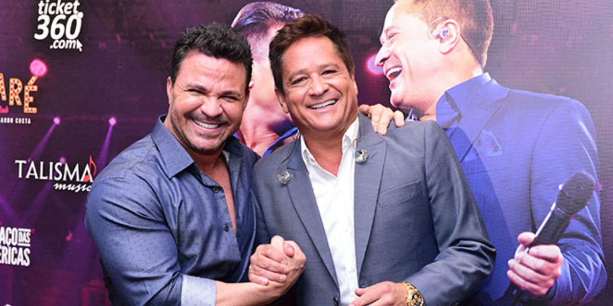 Eduardo Costa e Leonardo tinham uma parceria de longa data (Foto: AgNews)
