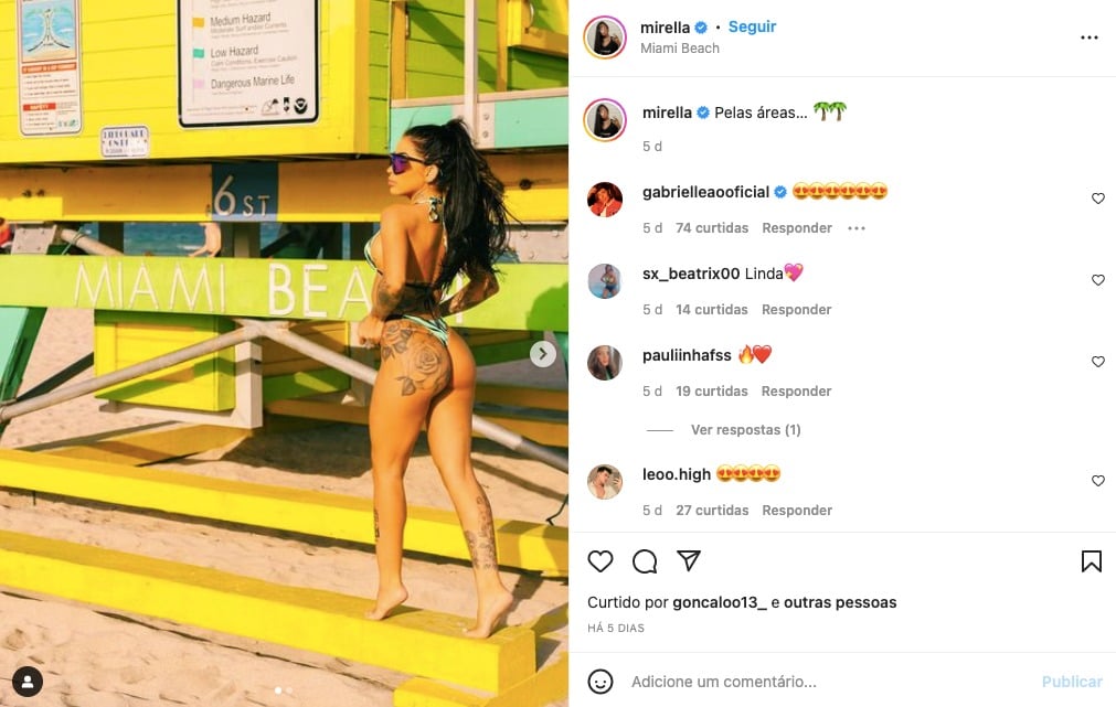 MC Mirella empina bumbum gigante - Reprodução