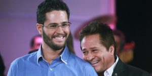 Pedro e o pai, Leo (Foto: Reprodução / Internet)