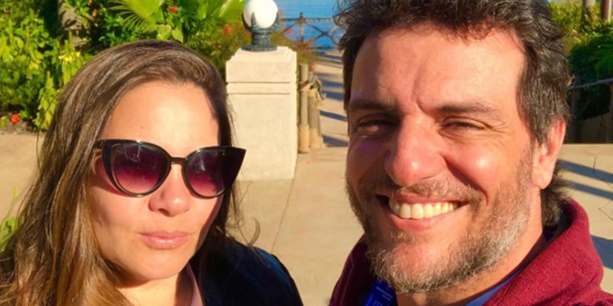 Rodrigo Lombardi e a esposa, Betty Baumgarten - Foto: Reprodução