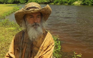 Velho do Rio (Osmar Prado) em Pantanal; ele se transformará novamente em uma cobra na trama (Foto: Reprodução / Globo)