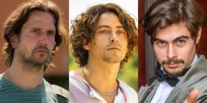 Vladimir Brichta, Jesuíta Barbosa e Rafa Vitti são protagonistas das atuais novelas do horário nobre (Foto: Reprodução/TV Globo)