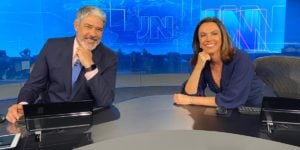 William Bonner e Ana Paula Araújo no Jornal Nacional (Foto: Divulgação / TV Globo)