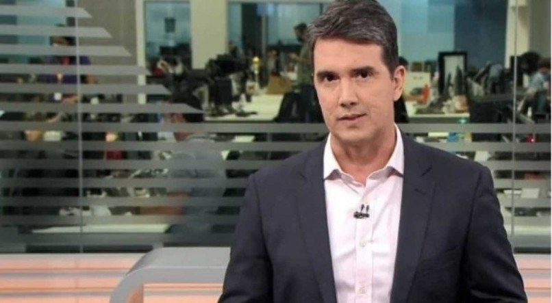 Bruno Fontes, âncora da Globo, passou mal ao vivo (Foto: Reprodução)