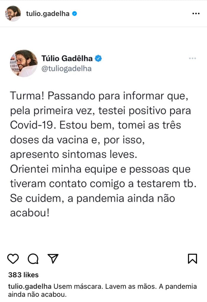 Namorado de Fátima Bernardes comunica diagnóstico de grave doença, se isola e confirma o pior: “Não acabou”
