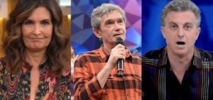 Fatima Bernardes, Luciano Huck e Serginho Groisman estariam vivendo briga por convidados na Globo- Foto: Montagem/TV Foco