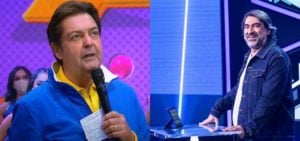 Faustão e Zeca Camargo estrearam no horário nobre da Band em janeiro- Foto: Montagem/TV Foco