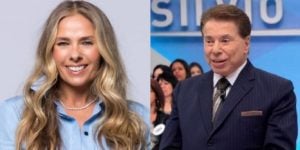 Adriane Galisteu e Silvio Santos (Foto: Montagem)