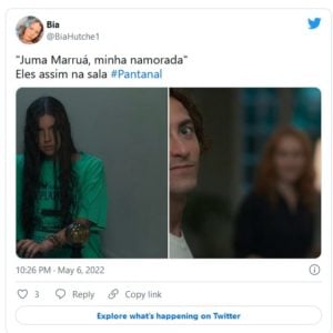 Capítulo icônico de "Pantanal", repercutiram na web e deixou o Ibope nas alturas (Foto: Reprodução / Twitter)