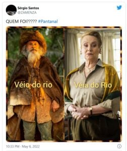 Capítulo icônico de "Pantanal", repercutiram na web e deixou o Ibope nas alturas (Foto: Reprodução / Twitter)