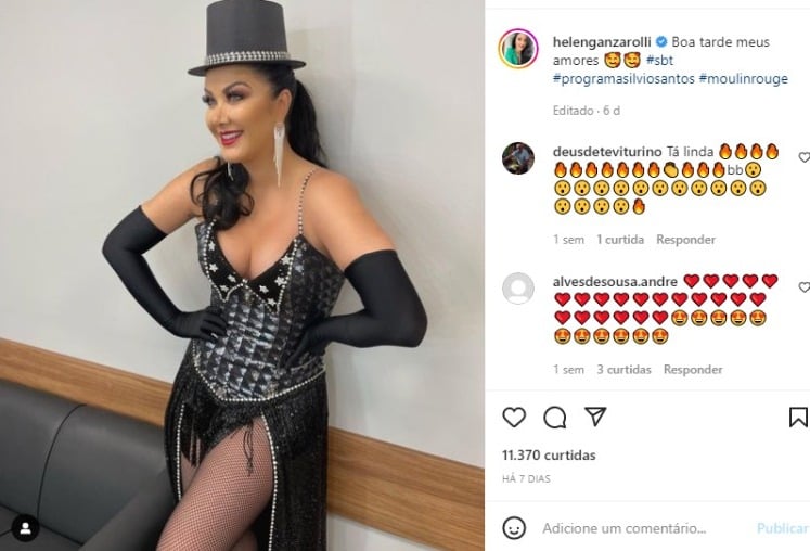 Clique de Helen Ganzarolli no Instagram (Foto: Reprodução)