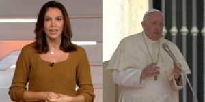 Ana Paula Araújo e Papa (Montagem: TV Foco)
