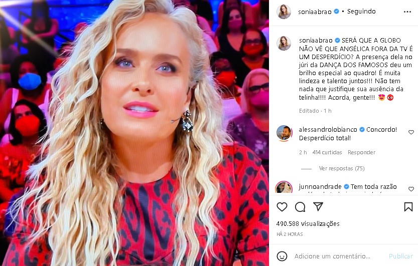 Angélica recebeu apoio de Sonia Abrão para voltar a Globo (Foto: Reprodução/ Instagram) Angélica recebeu apoio de Sonia Abrão para voltar a Globo (Foto: Reprodução/ Instagram)