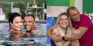 Denílson, Luciele e Renata Fan (Montagem: TV Foco)