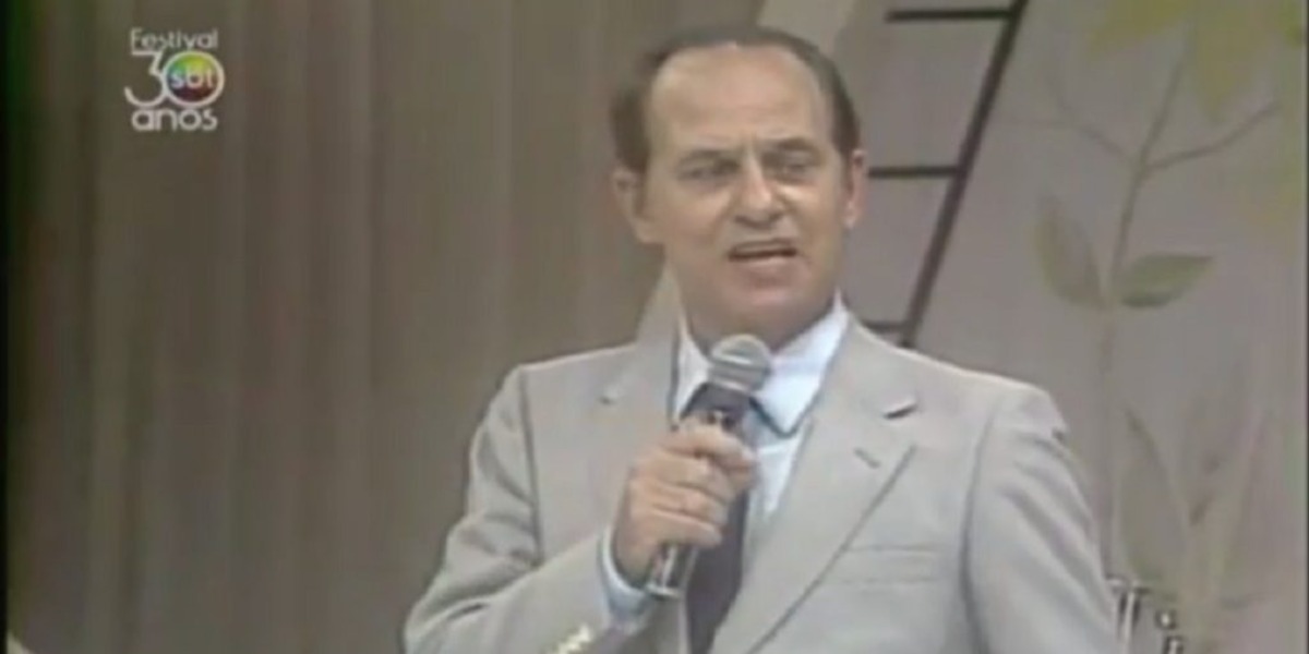 J. Silvestre brigou com Silvio Santos em 1983 (Foto: Reprodução/SBT)
