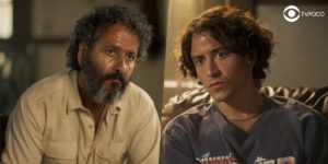 Marcos Palmeira e Jesuíta Barbosa são os atuais protagonistas de Pantanal (Foto: Reprodução/Globo/Montagem/Thais Teles)