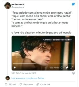 Marcos Winter e Jesuíta Barbosa: duas versões bem diferentes de Jove em "Pantanal" chamaram atenção da web (Foto: Reprodução / Twitter)