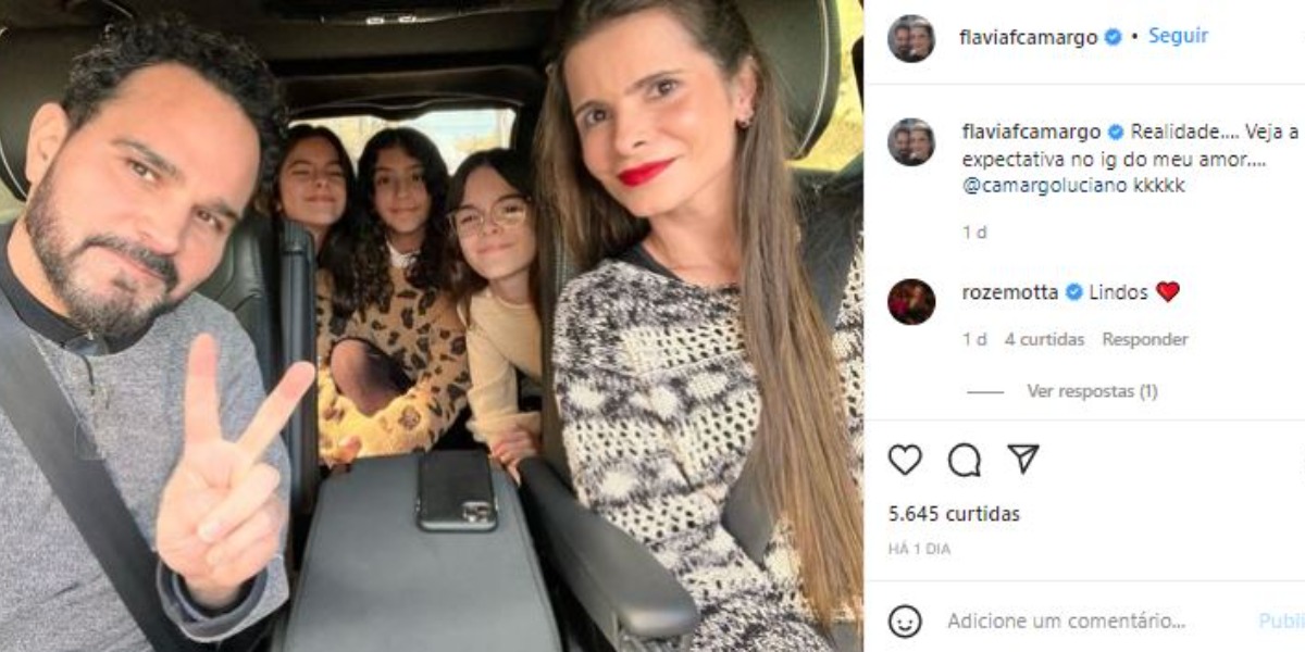 Luciano Camargo brincou nas redes sociais (Foto: Reprodução/Instagram)