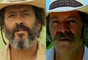 Marcos Palmeira é José Leôncio no remake de Pantanal e Claudia Marzo o da primeira versão (Foto: Reprodução / Globo / SBT)