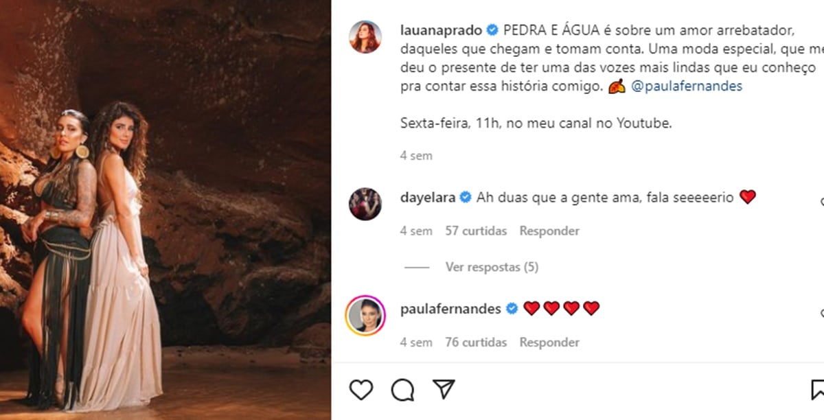 Paula Fernandes e Lauana Prado 