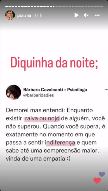 Poliana Rocha expõe verdade sobre superação -Foto: Reprodução