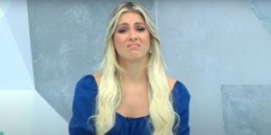 Renata Fan triste durante o Jogo Aberto (Foto: Reprodução/Band)