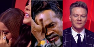 Michel Teló, Maiara e Maraisa e Brown no The Voice Kids (Foto: Reprodução)