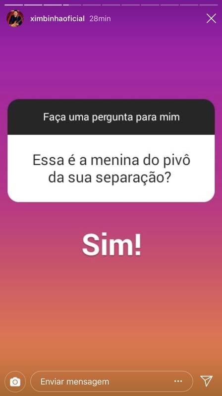 Publicação de Ximbinha (Imagem: Reprodução)