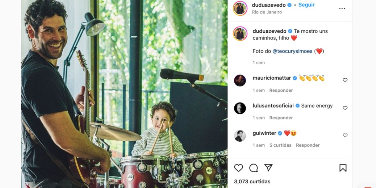 Após separação de mulher, Dudu Azevedo expõe amor com parceiro