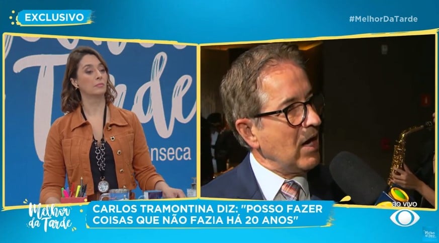 Carlos Tramontina concedeu uma entrevista para o Melhor da Tarde, da Band