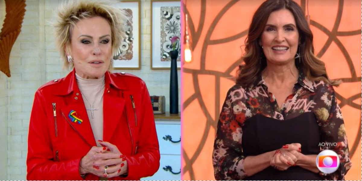 Ana Maria Braga e Fátima Bernardes no "Encontro" (Foto: Reprodução/TV Globo) Ana Maria Braga e Fátima Bernardes no "Encontro" (Foto: Reprodução/TV Globo)